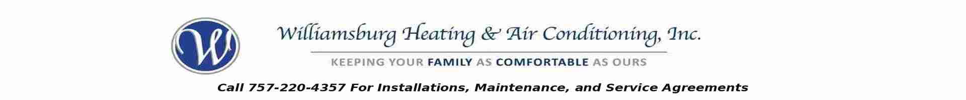 Williamsburg heating and air conditioning serving the Williamsburg Virginia area